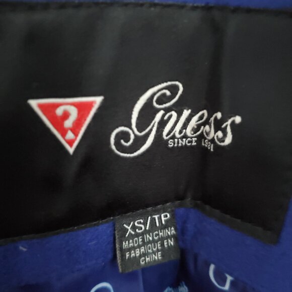 Guess Women's Royal Blue Pea Coat - Picture 4 of 6